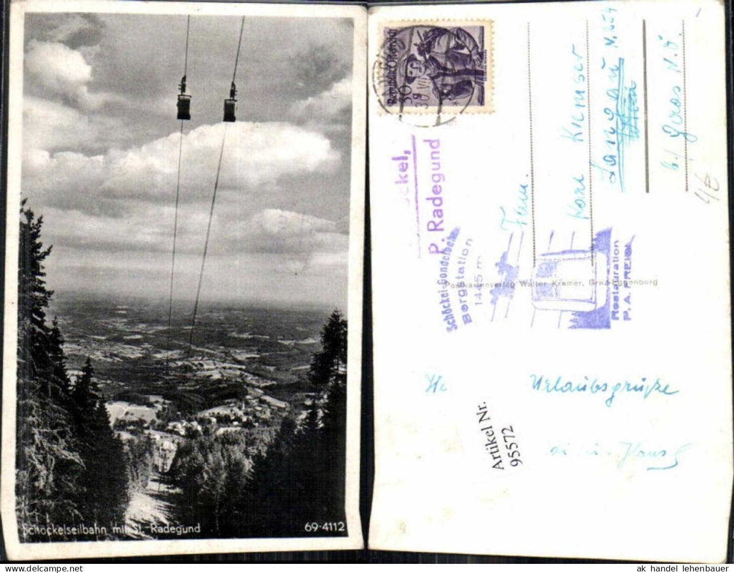 95572,Schöckelseilbahn St Radegund Seilbahn