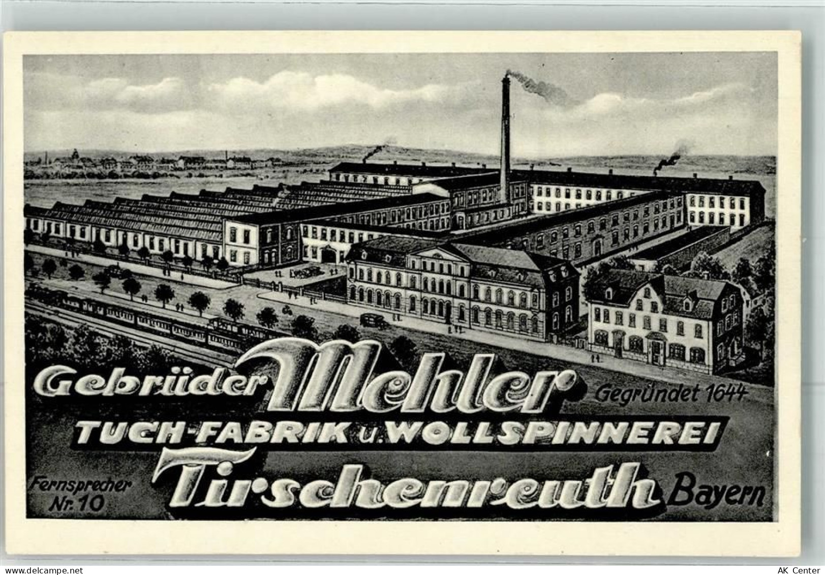 95643 W8593 Tirschenreuth - Firma Gebrüder Mehler Tuchfabrik Wollspinner... - 13621345