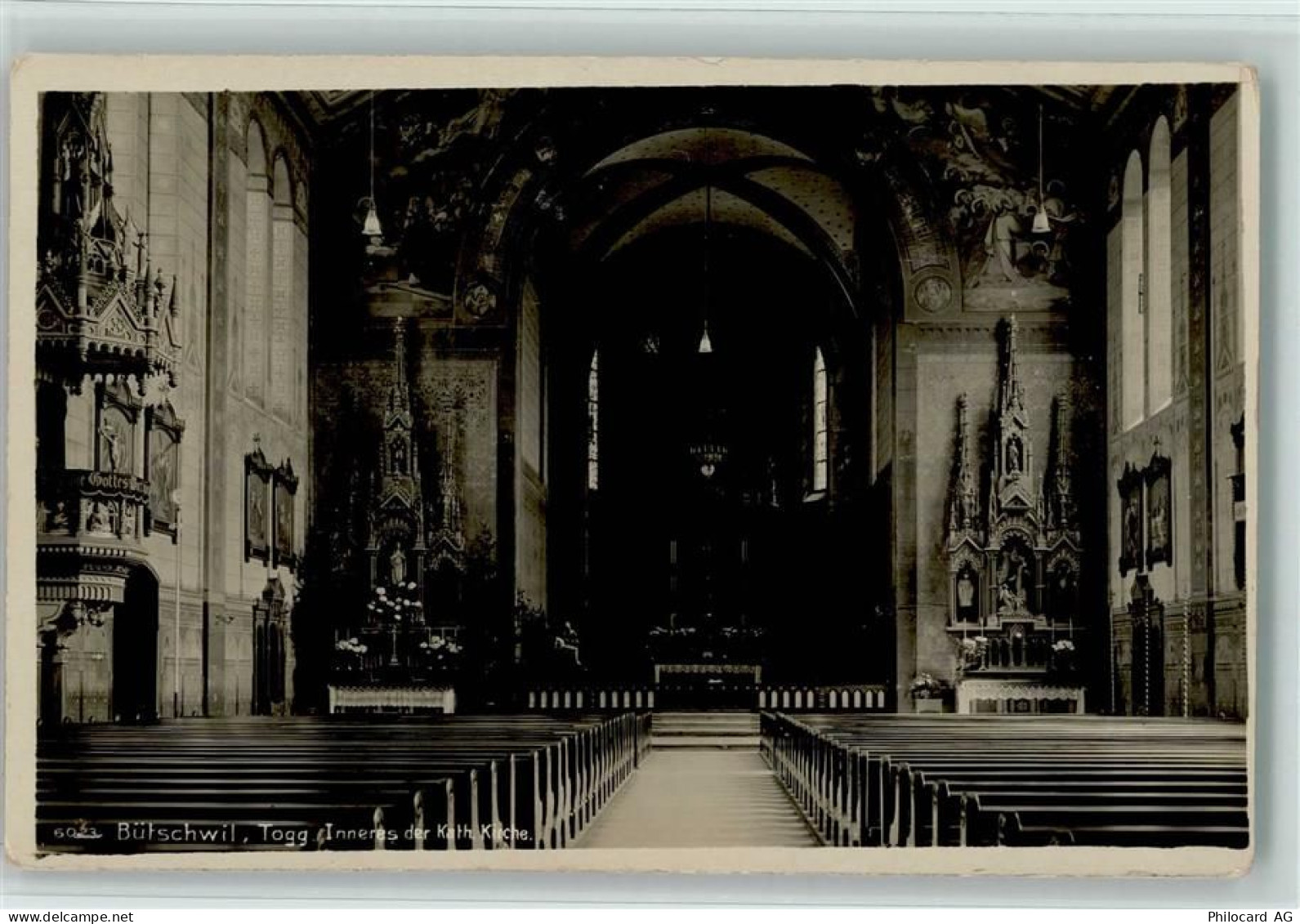 9606 Bütschwil - Inneres d. kath. Kirche - 10158317