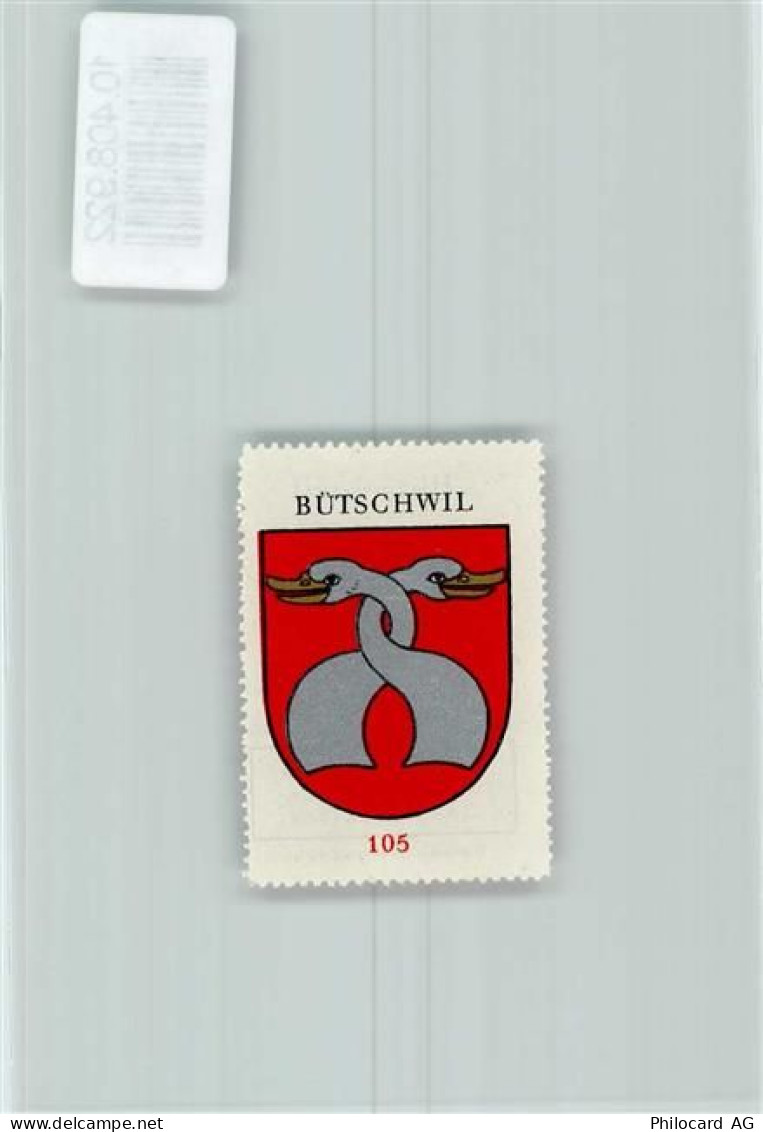 9606 Bütschwil - Vignette Wappen Kaffee Hag ca 1920-1940 Schwanenhälse... - 10408922