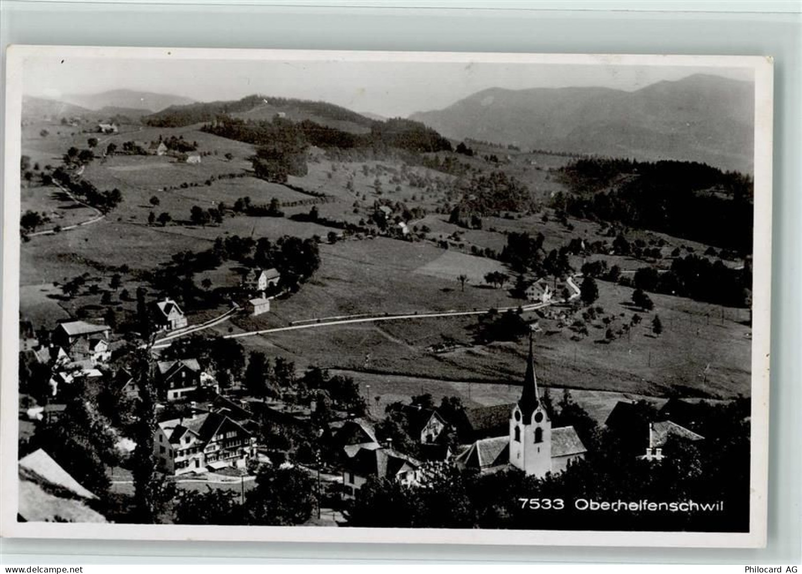 9621 Oberhelfenschwil - Panoramaansicht Kirche - 10161906