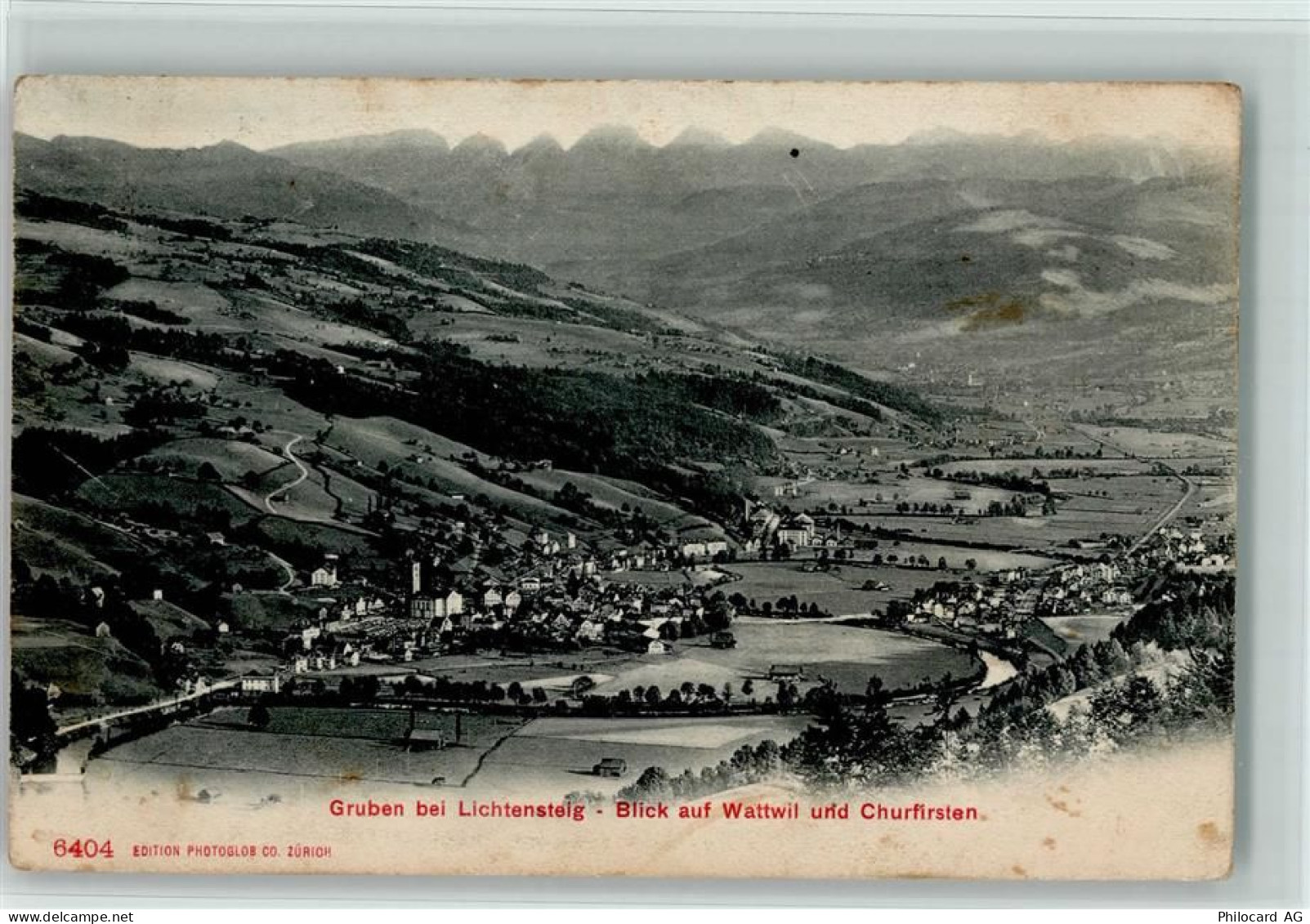 9630 Wattwil - Blick auf Wattwil und Churfirsten - 13114311