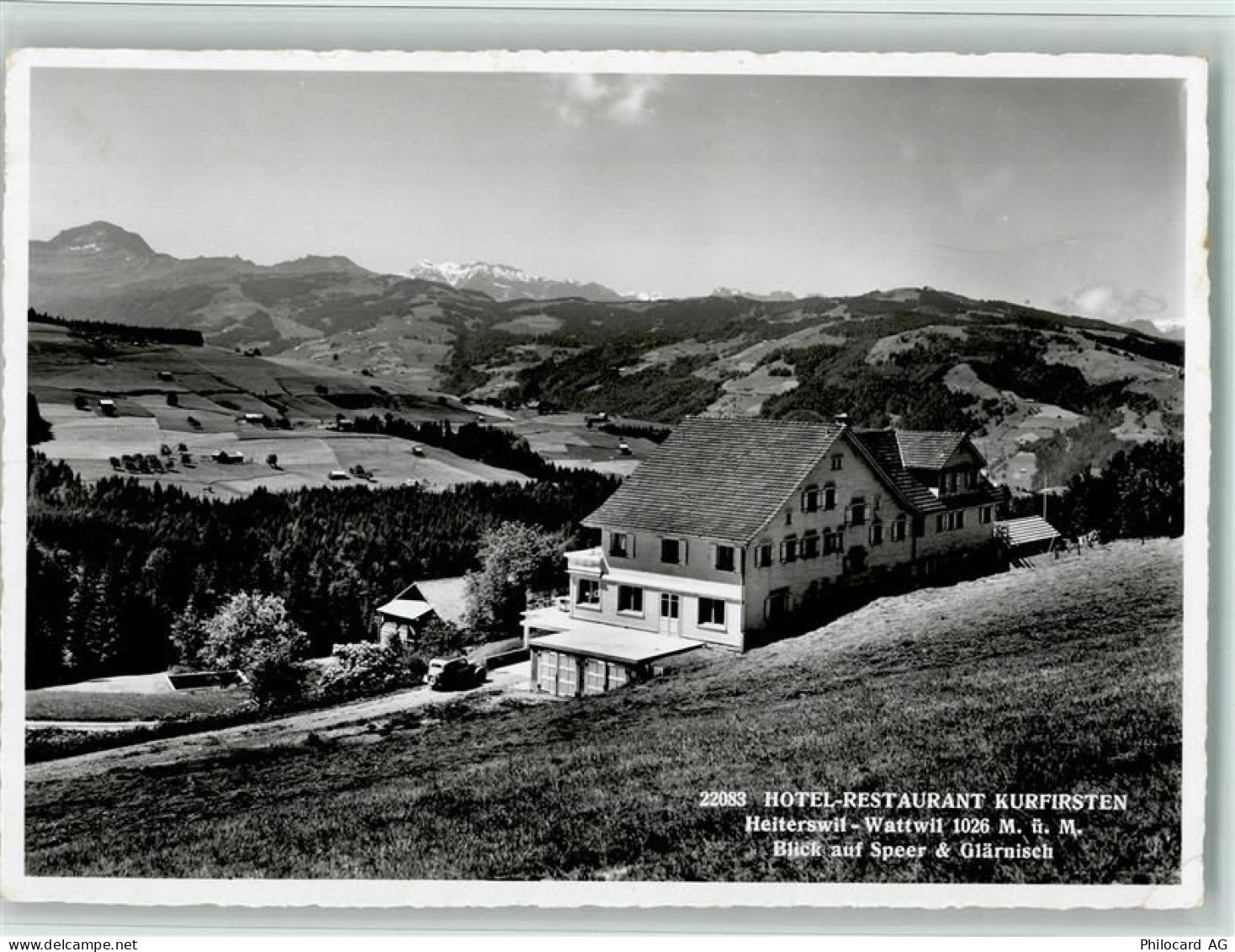 9630 Wattwil - Hotel Restaurant Kurfirsten Heiterswil-Wattwil Blick auf ... - 11057668