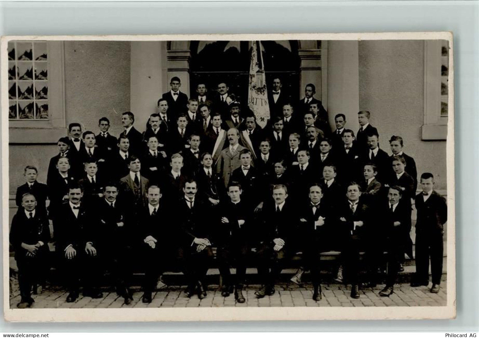 9630 Wattwil - Privat-Foto Gruppenfoto Männer in Anzügen Ort handschrift... - 13114353