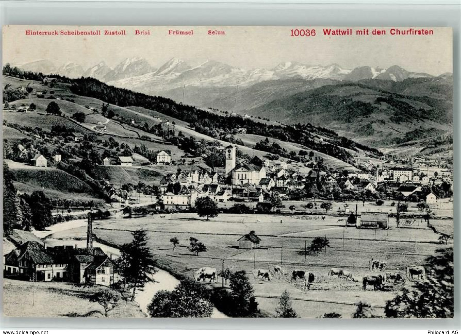 9630 Wattwil - Wattwil mit den Churfirsten - 13117924