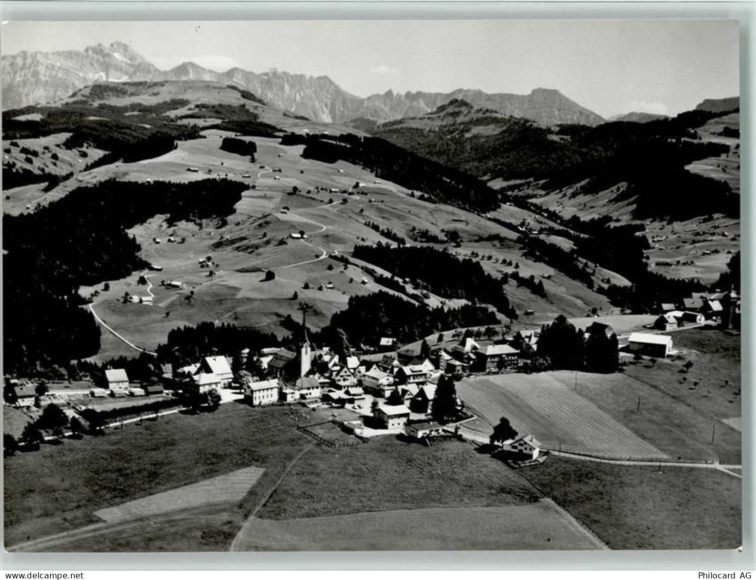 9633 Hemberg - Kurort Hemberg Toggenburg mit Säntis Flugaufnahme - 11058285