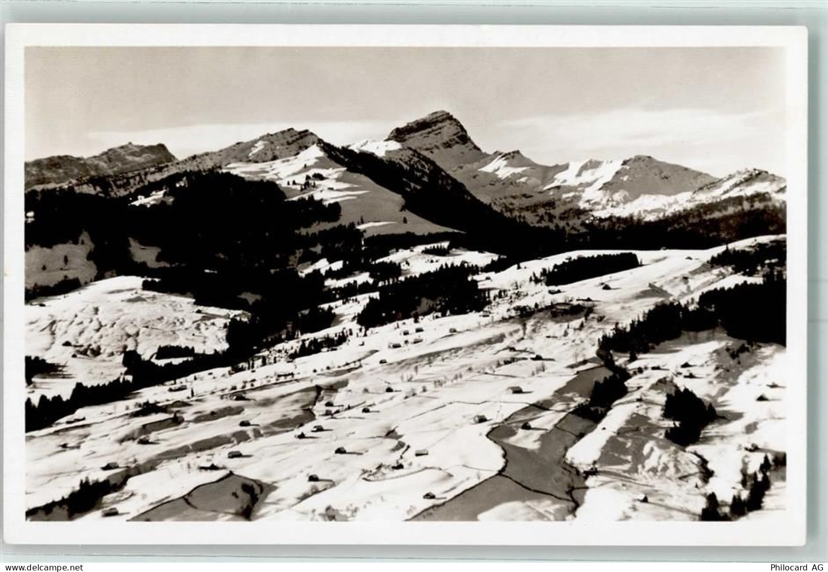 9643 Krummenau 1942 - Skigebiet Wolzenalp mit Speer Winter - 10395280