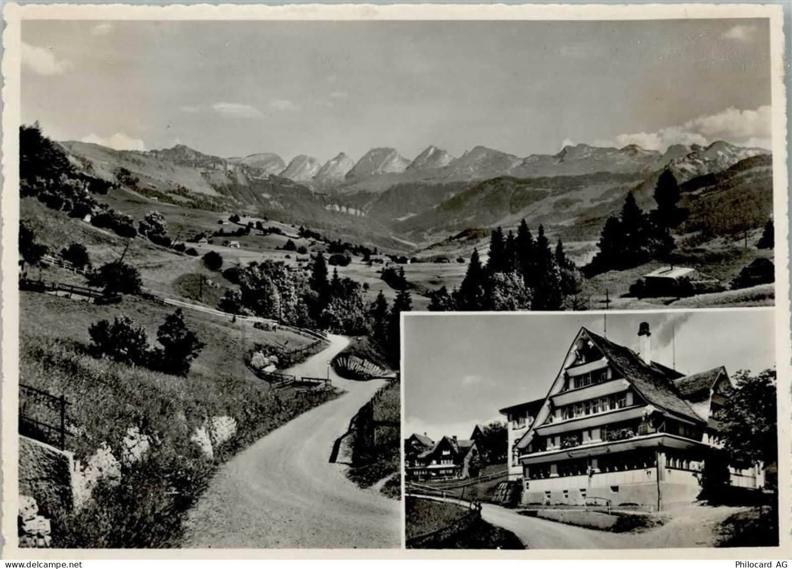 9643 Krummenau 1960 Foto AK Ferienheim "Sternen" Bendel - 13086578
