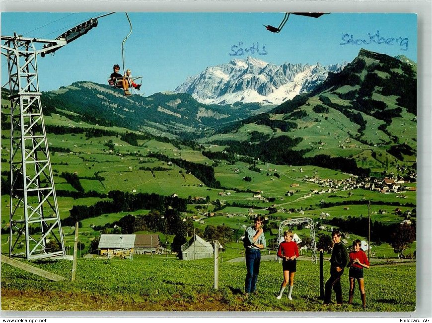9643 Krummenau Foto AK Sonnenterrasse Wolzenalp Seilbahn - 38254076
