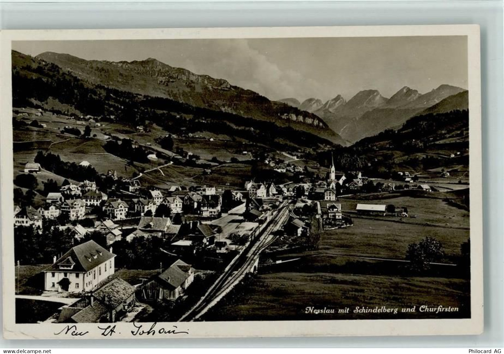 9650 Nesslau - Nesslau mit Schindelberg und Churfirsten - 13117066