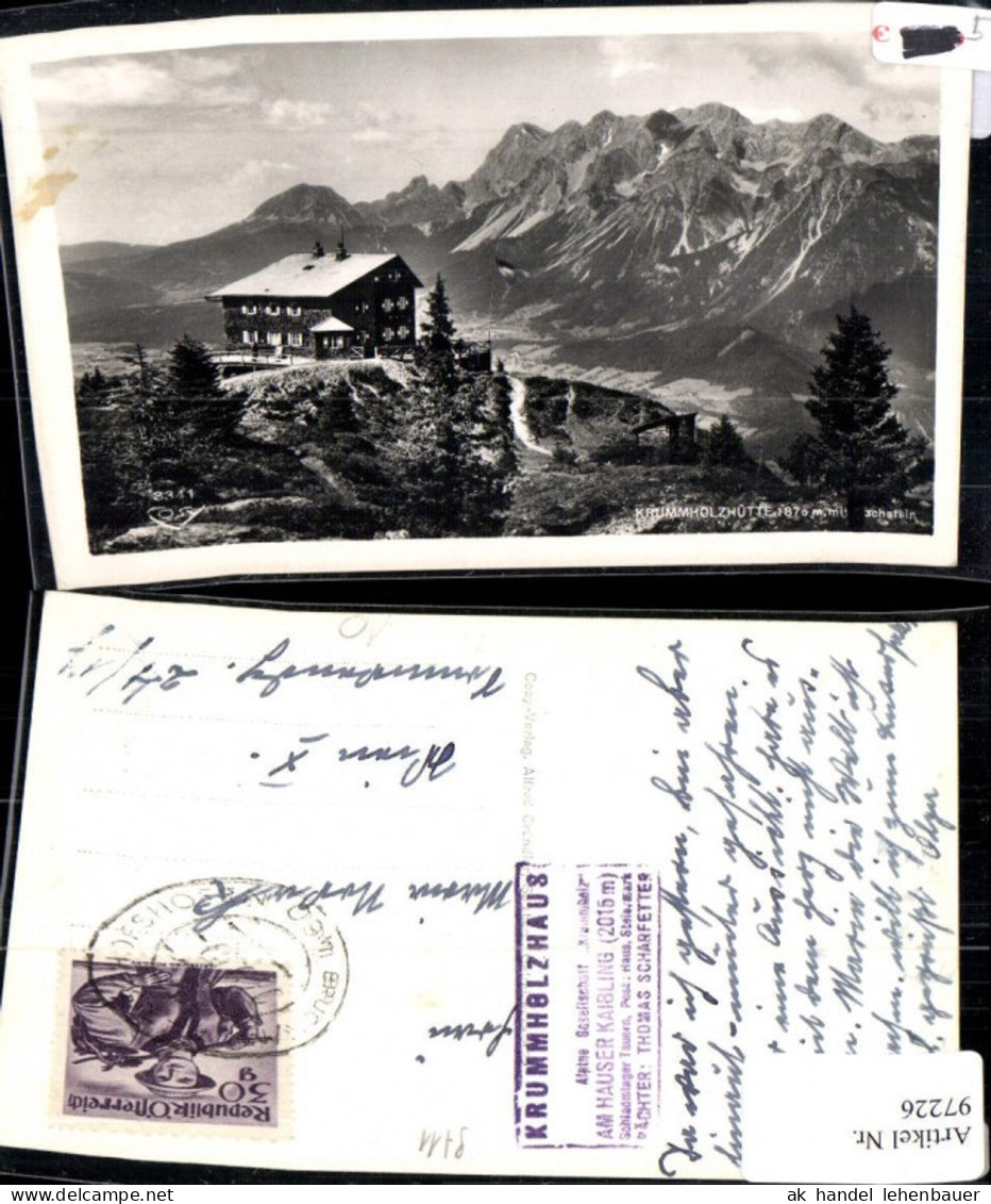 97226,Krummholzhütte mit Dachstein Trieben Liezen