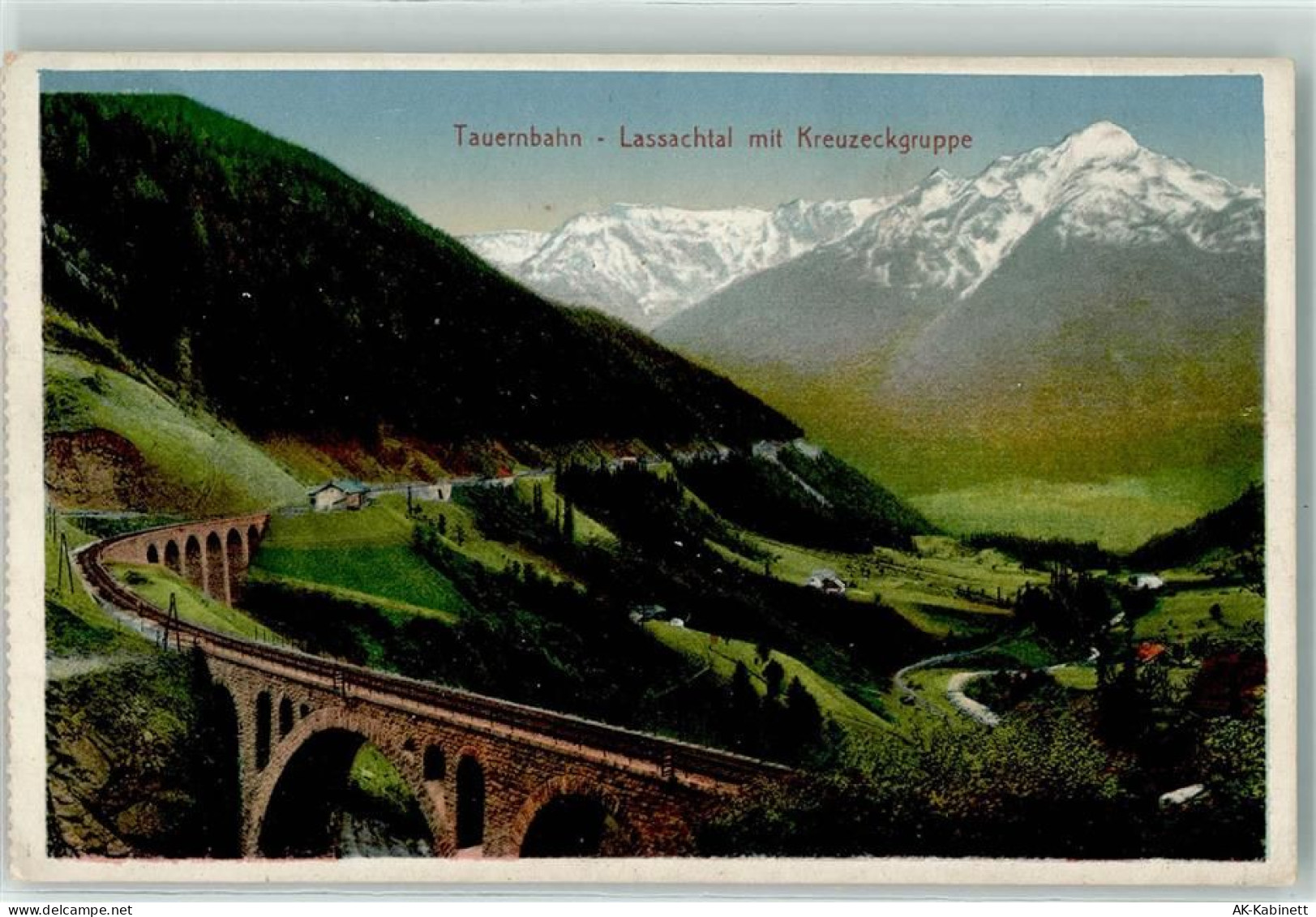 9821 Obervellach - Lassachtal mit Kreuzeckgruppe Tauernbahn - 39336271