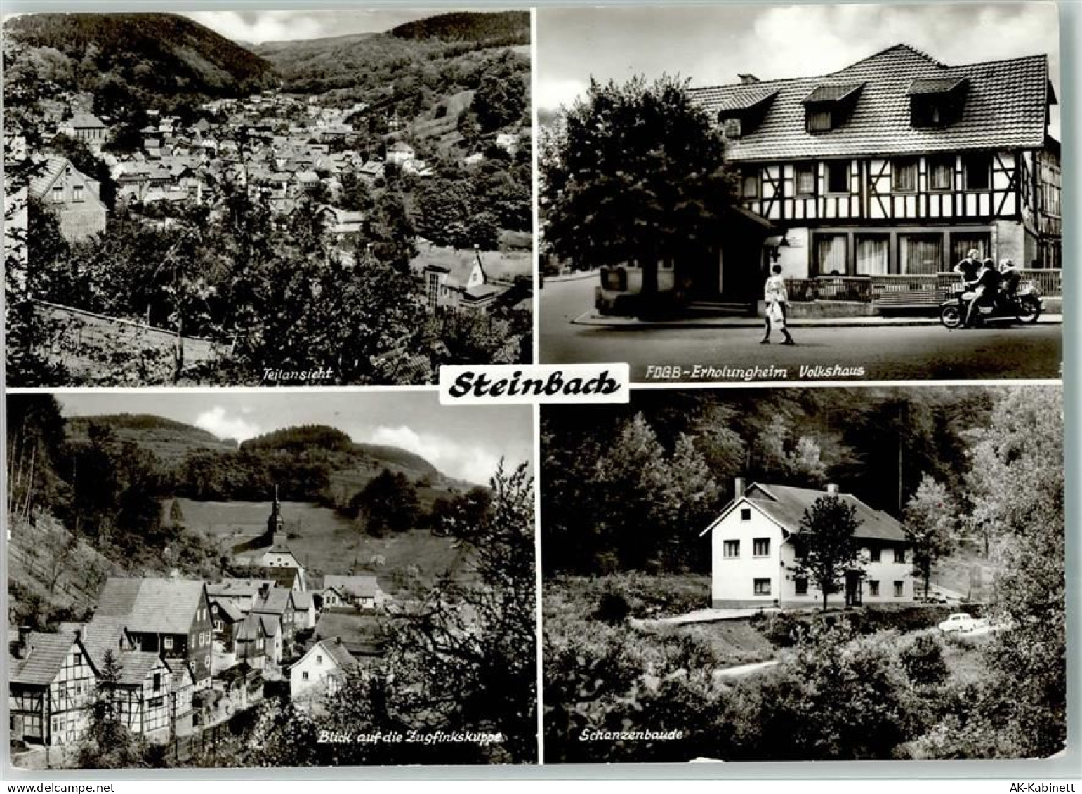 98587 O6081 Steinbach-Hallenberg - FDGB Erholungsheim Volkshaus Zugfinks... - 39386326