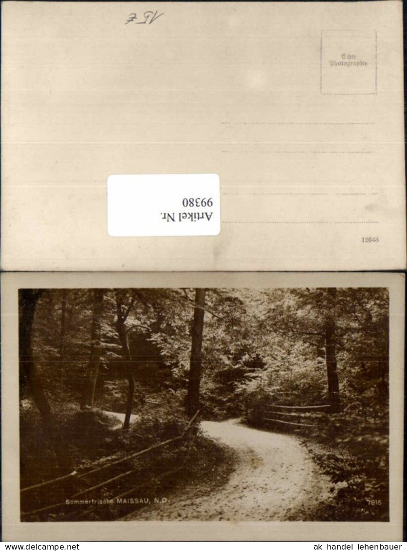 99380,Sommerfrische Maissau Partie im wald 1930