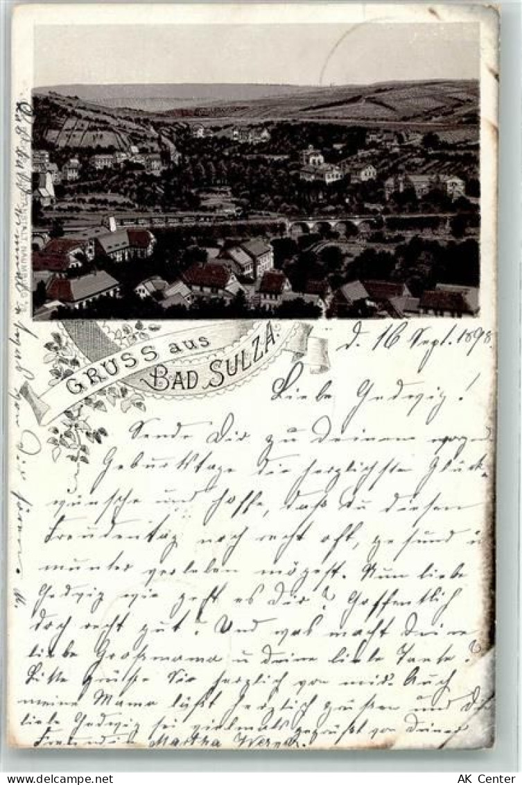 99518 O5322 Bad Sulza 1898 Lithographie Vorläufer Bad Sulza - 13630337