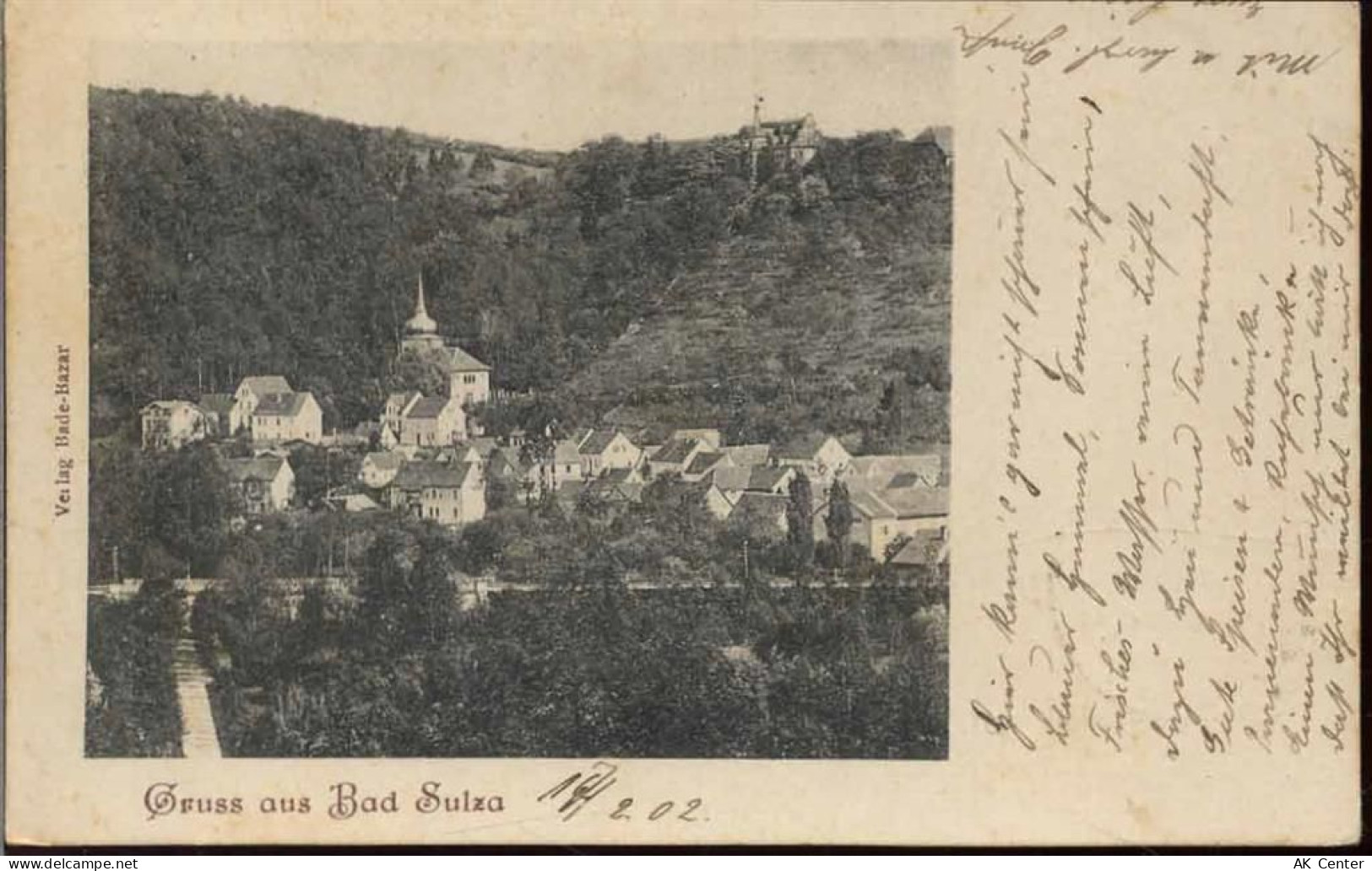 99518 O5322 Bad Sulza 1902 - Bad Sulza: Ansicht,Bade-Bazar - 20036794