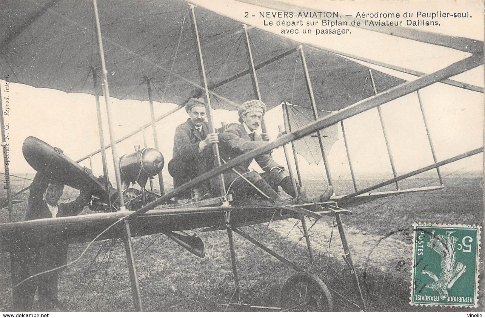 A-19-1015 : NEVERS-AVIATION. AVIATEUR DAILLENS.
