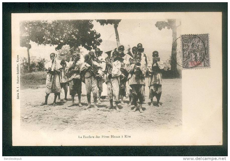 A.O.F.  Soudan Français - Mali - KITA - La fanfare des Pères Blancs ( musique cuivres Série n°1 Robert Schléber)
