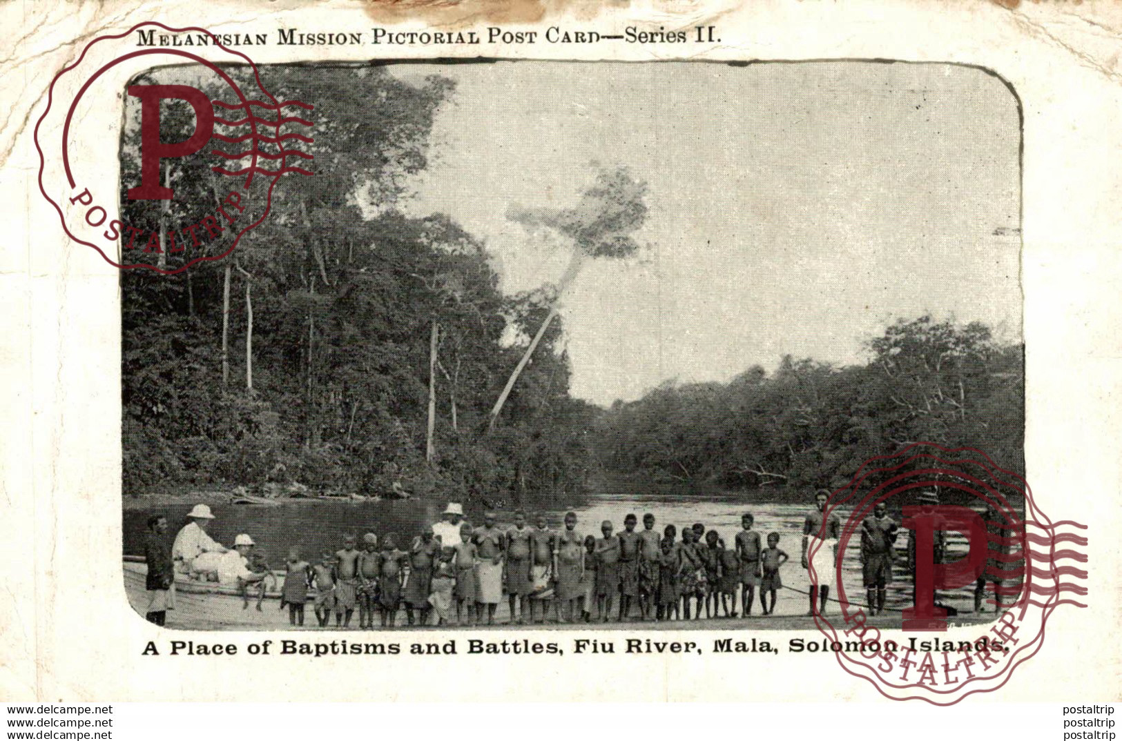 A PLACE OF BAPTISMS AND BATTLES FIU RIVER MALA SOLOMON ISLANDS !!! SEE CORNERS !!!