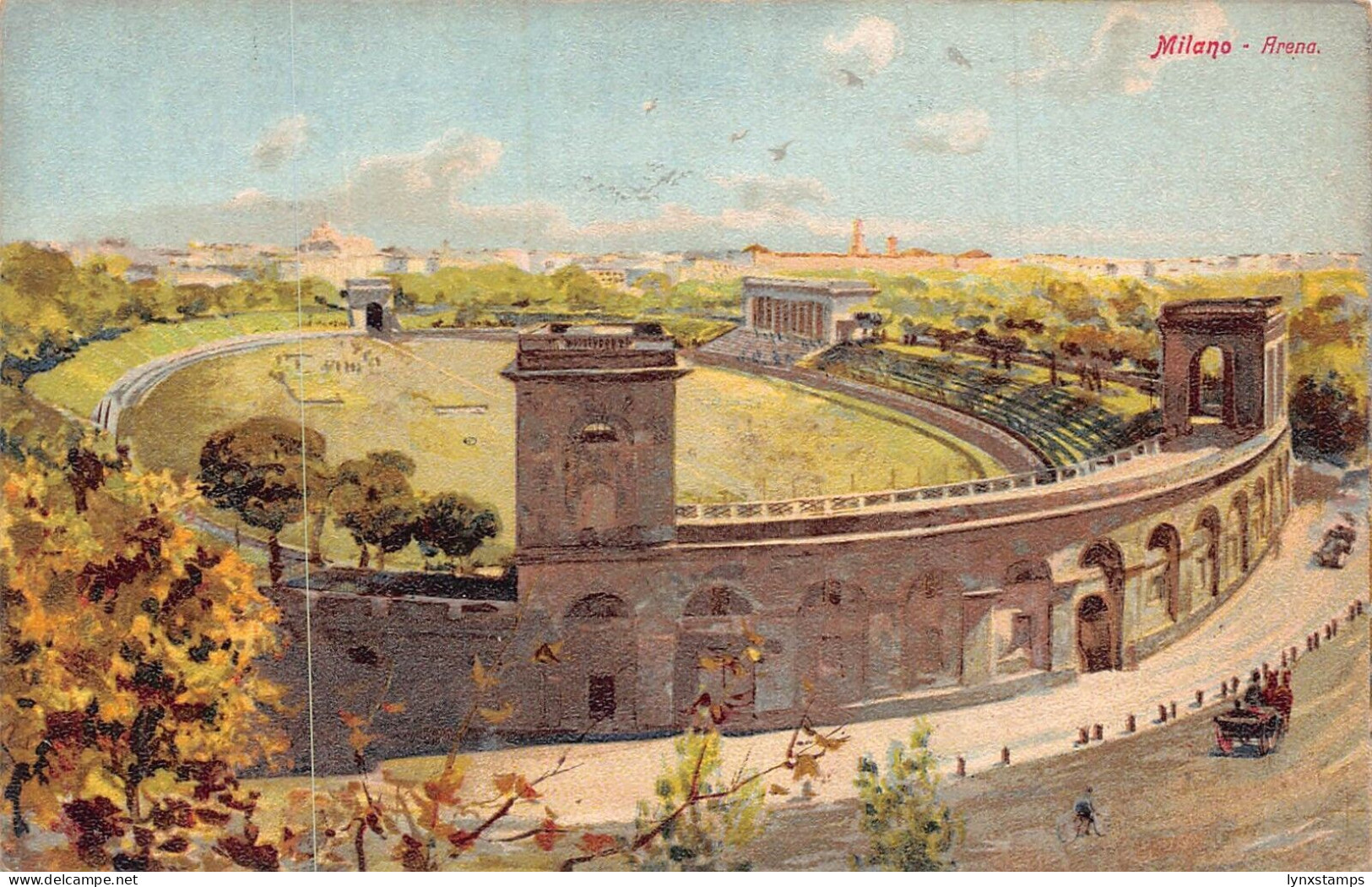 A017 Italy Milano Milan Arena vintage postcard