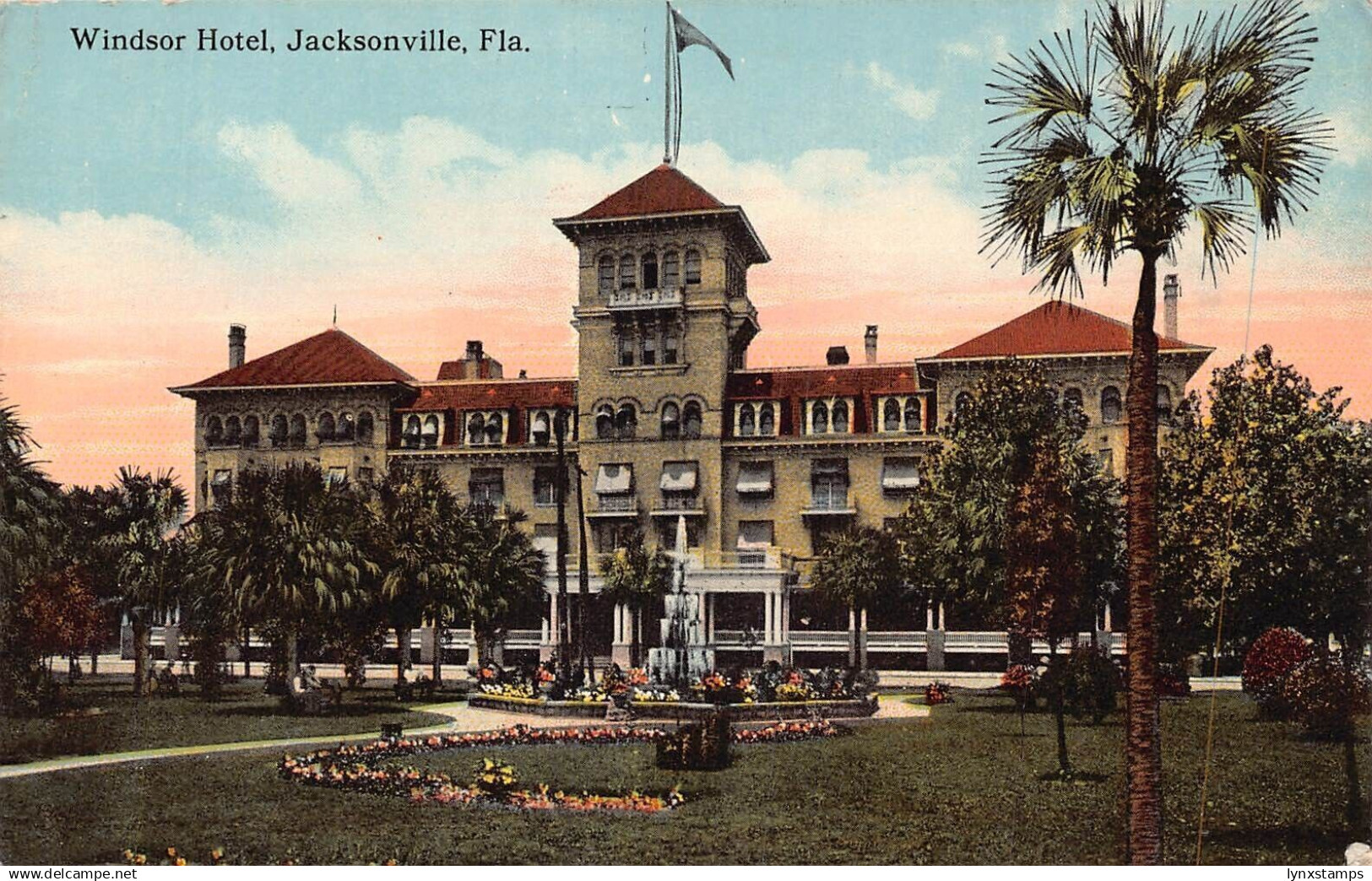 A024 US Florida Jacksonville Windsor Hotel vintage postcard