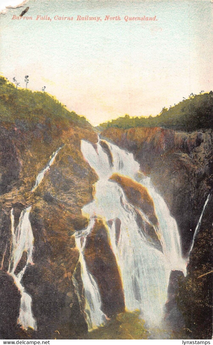 A025 Australia Barron Falls Cairns Railway North Queensland vintage postcard