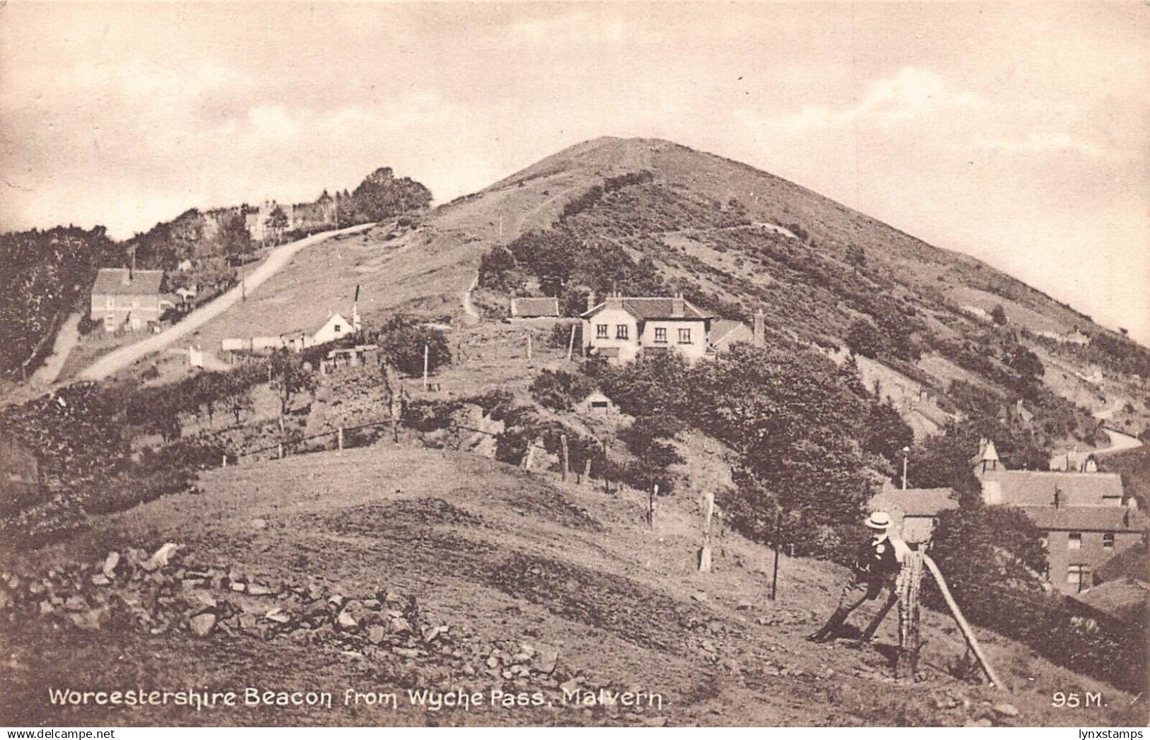 A032 England Malvern Worcestershire Beacon from Wyche Pass  postcard