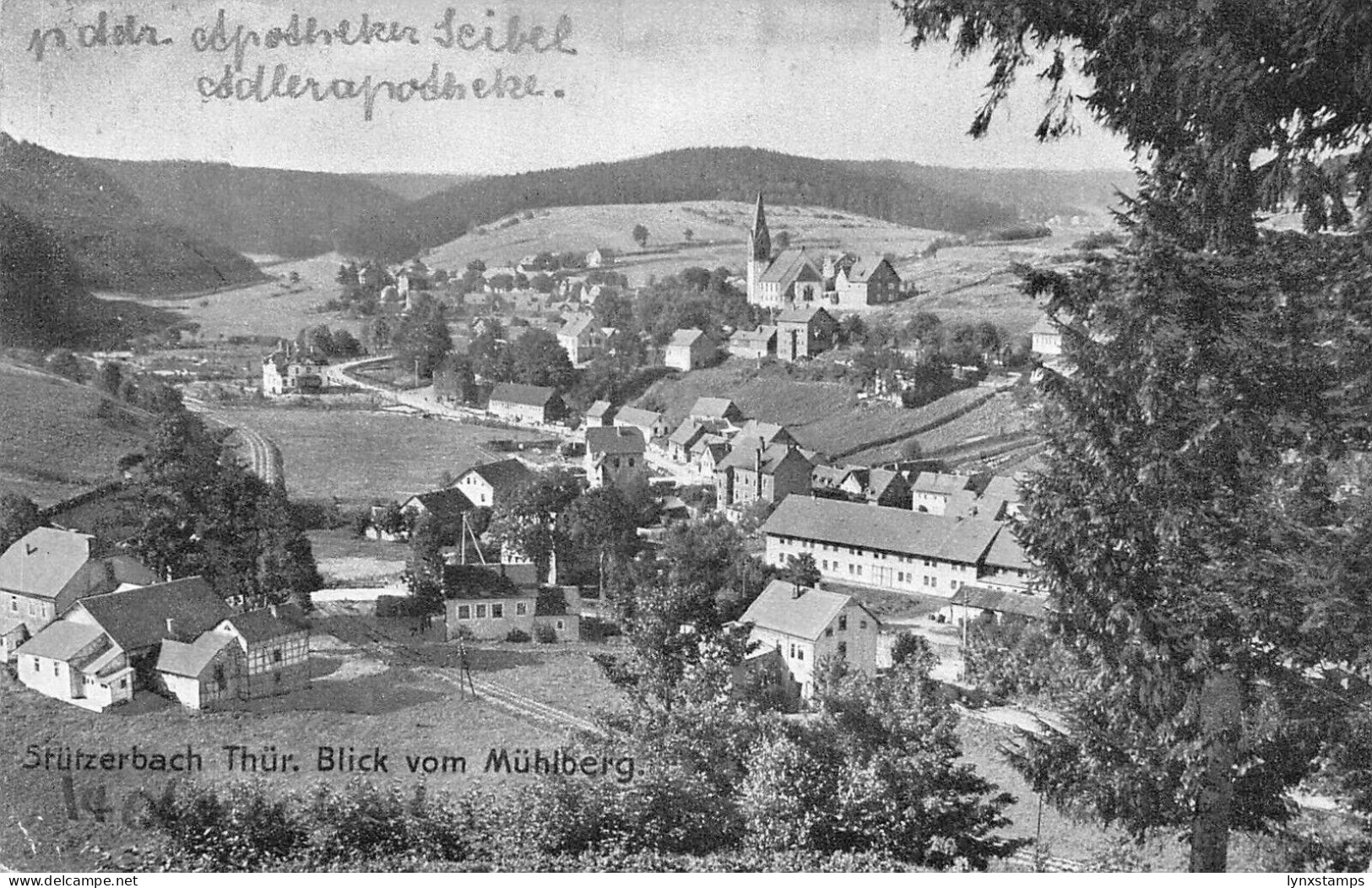 A101 Germany 1911 Stuetzerbach Thuer Blick vom Muehlberg general view postcard