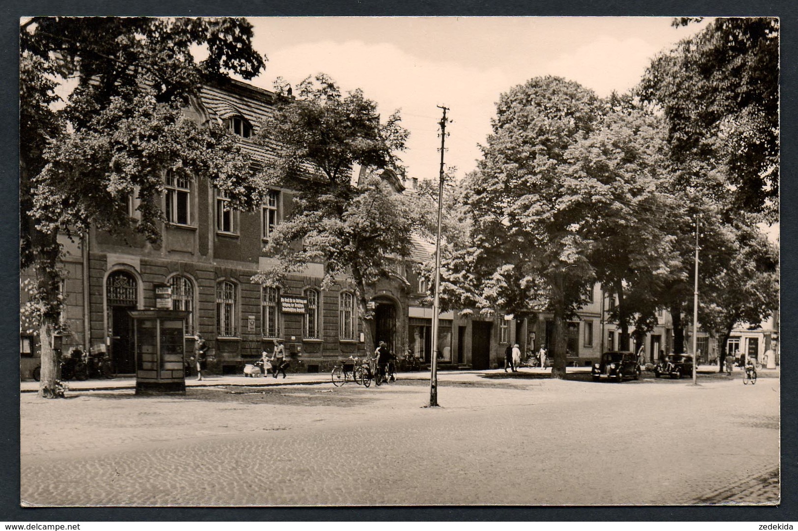 A1534 - alte Foto Ansichtskarte - Zossen - Postamt Telefonzelle - n. gel - PGH Rotophot