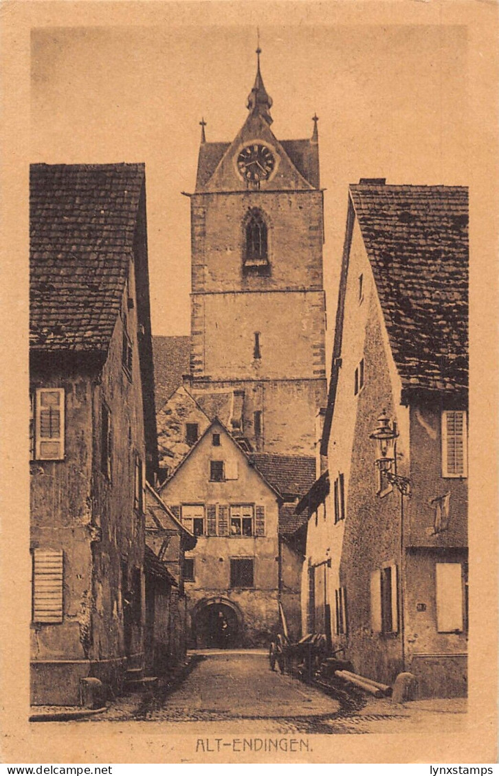 A162 Germany 1925 Alt-Endingen Old Houses vintage postcard