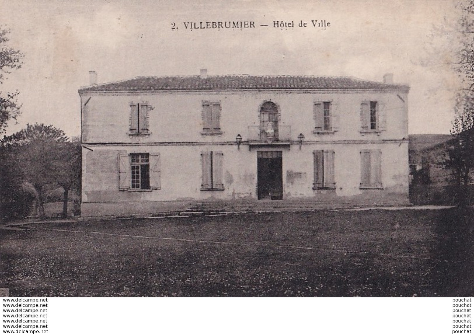 A18-82) VILLEBRUMIER - TARN  ET GARONNE - HOTEL DE VILLE - EN 1923 - ( 2 SCANS )
