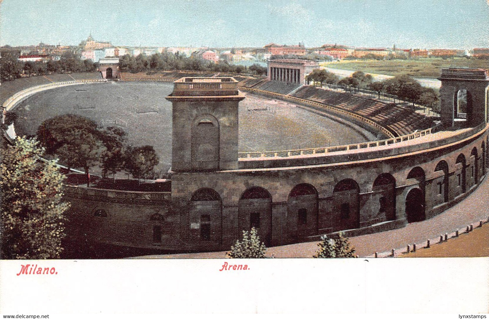 A228 Italy Milano Milan Arena vintage postcard