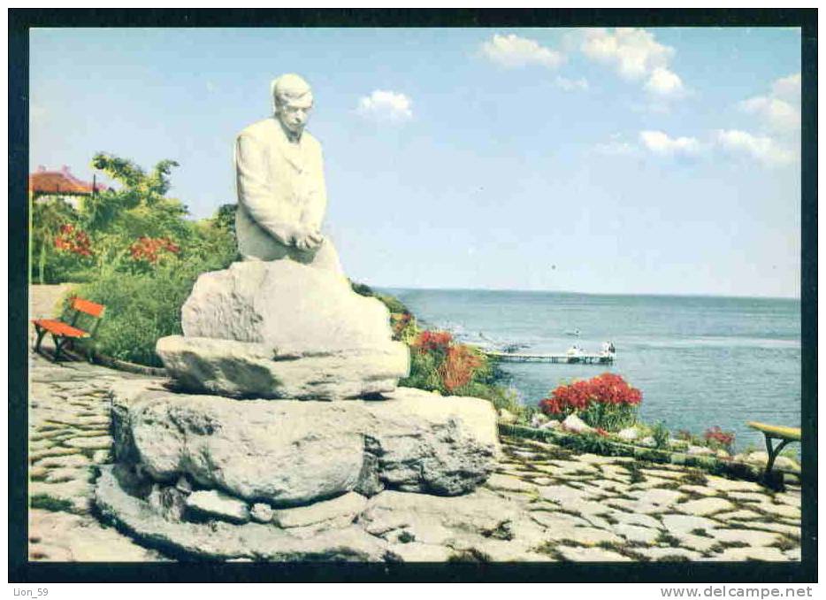 A2929 / Anhialo Pomorie  - MONUMENT YAVOROV - WRITER - Bulgaria Bulgarie Bulgarien Bulgarije A-9 / 1960