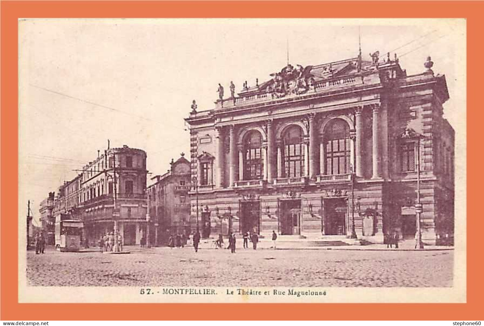 a344 / 385 34 - MONTPELLIER Théatre et rue Maguelonne