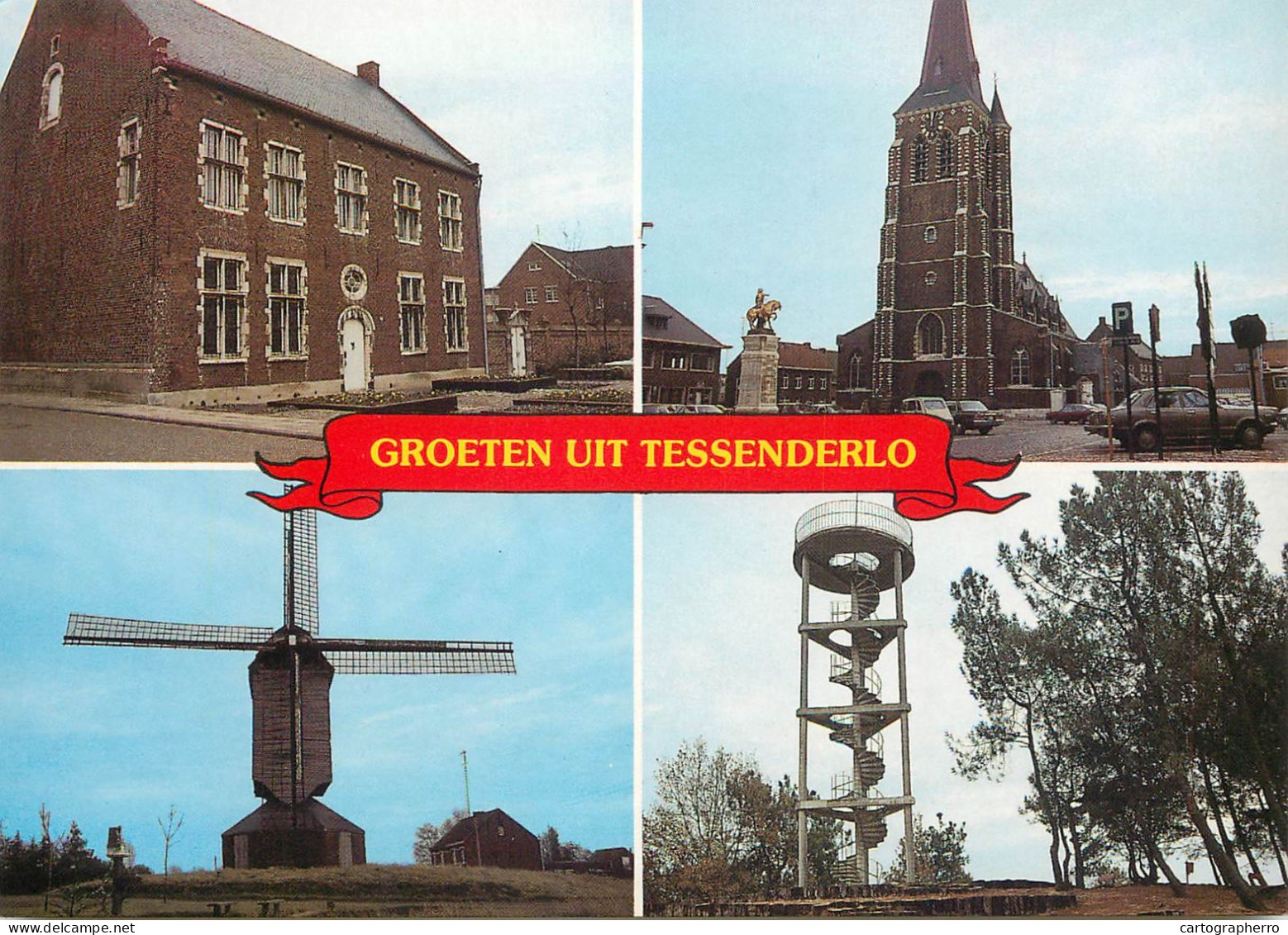 A3641 Tessenderlo multi views postcard