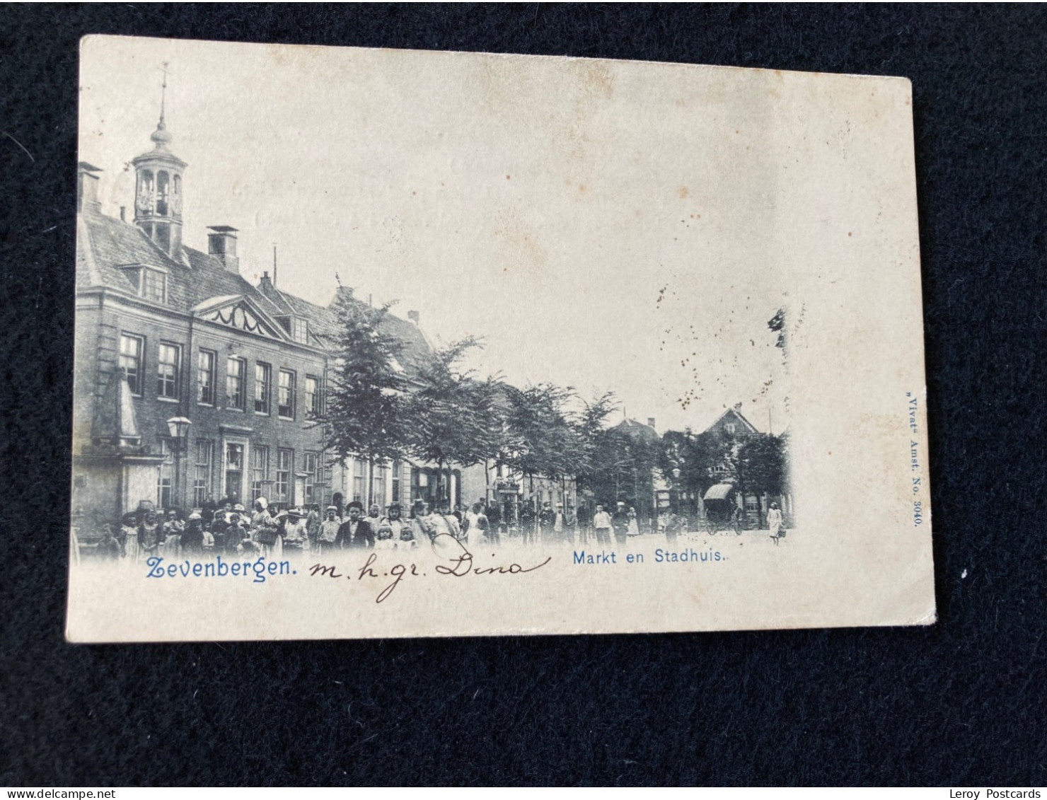 A425 Zevenbergen Markt en Stadhuis 1903