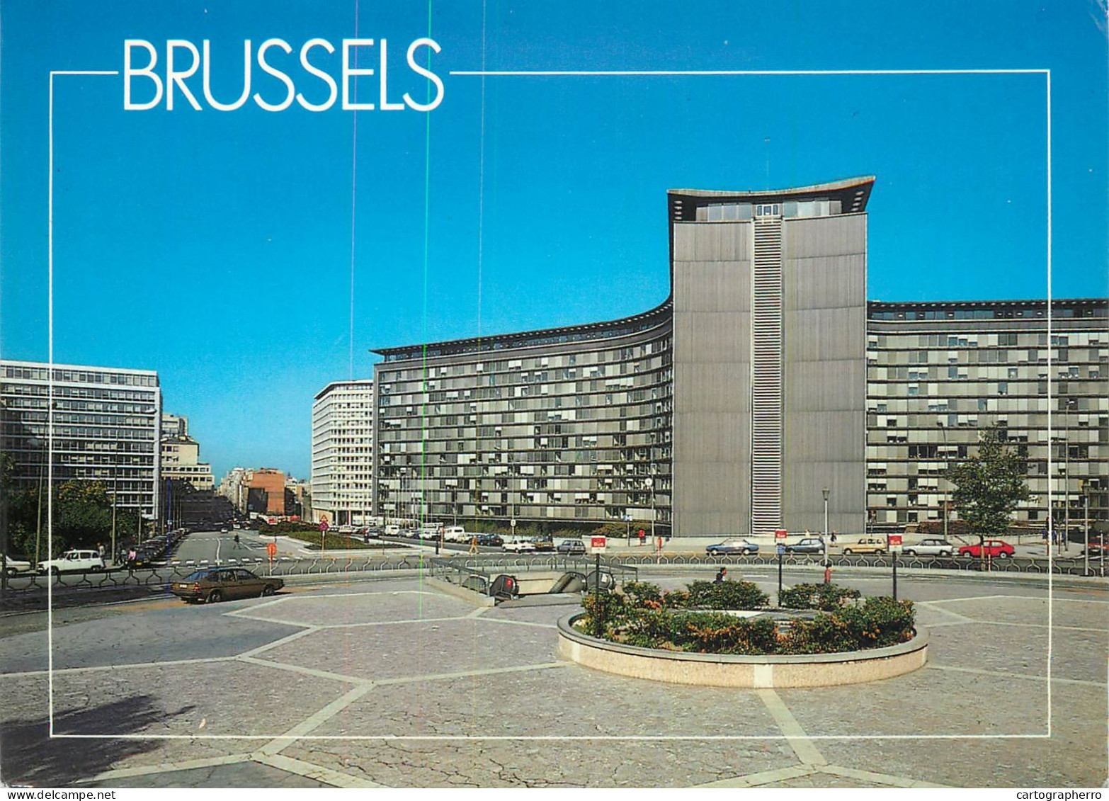 A5136 Belgium Bruxelles Place Schumann - building of the European Community