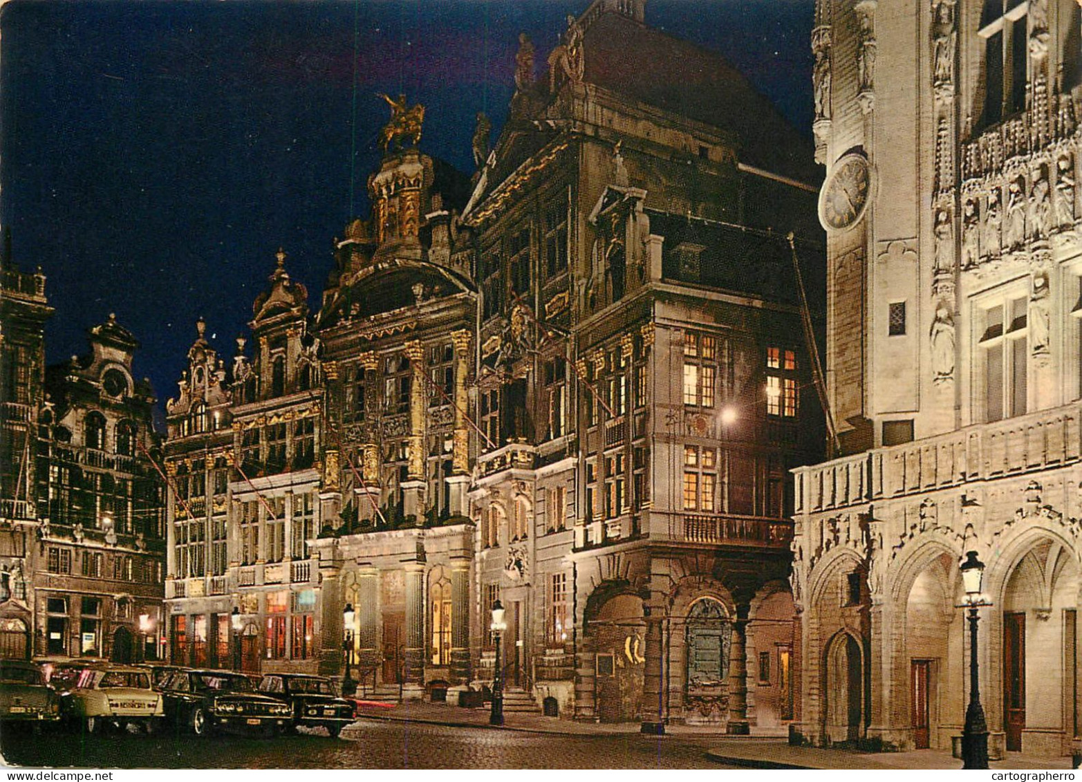 A5177 Belgium Bruxelles Grand'Place vue nocturne