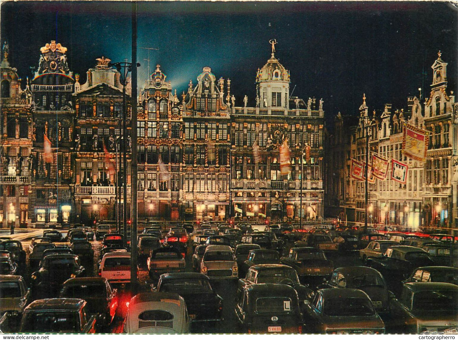 A5308 Belgium Bruxelles Grand Place vue nocturne