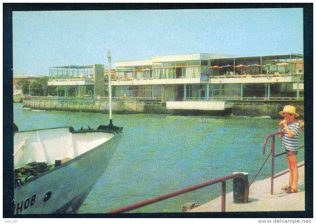 A5349 / Anhialo Pomorie  - 1974  CASINO KASINO , COFFEE BAR RESTAURANT CHILD BOAT  Bulgaria Bulgarie Publ. "Photoizdat"
