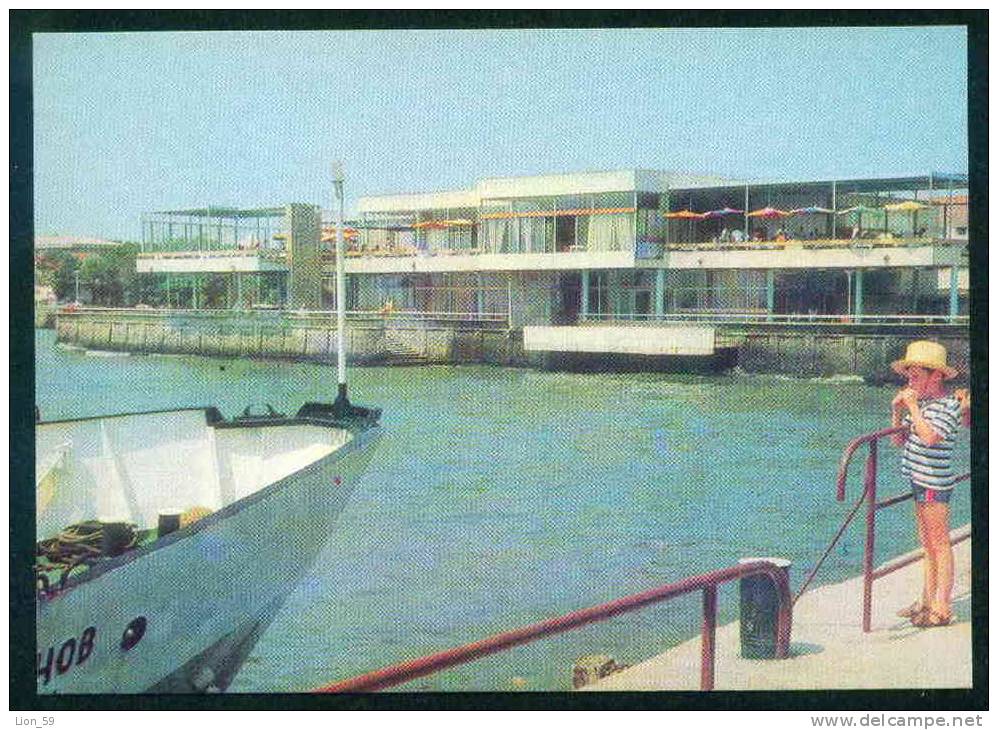 A5350 / Anhialo Pomorie  - 1973  CASINO KASINO , COFFEE BAR RESTAURANT CHILD BOAT  Bulgaria Bulgarie Publ. "Photoizdat"