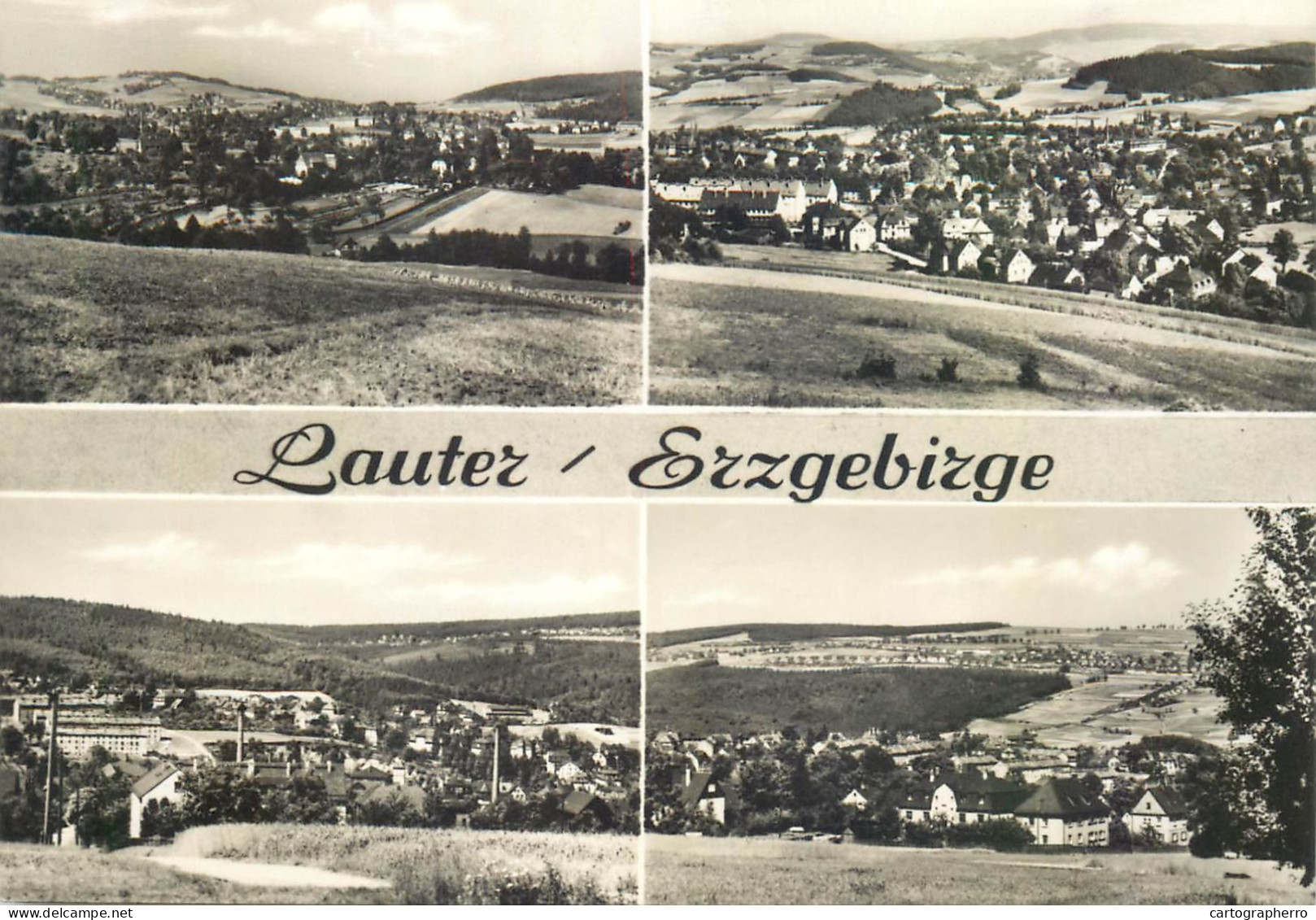 A5515 Germany Lauta Erzgebirge Ore Mountains panoramic views of cities