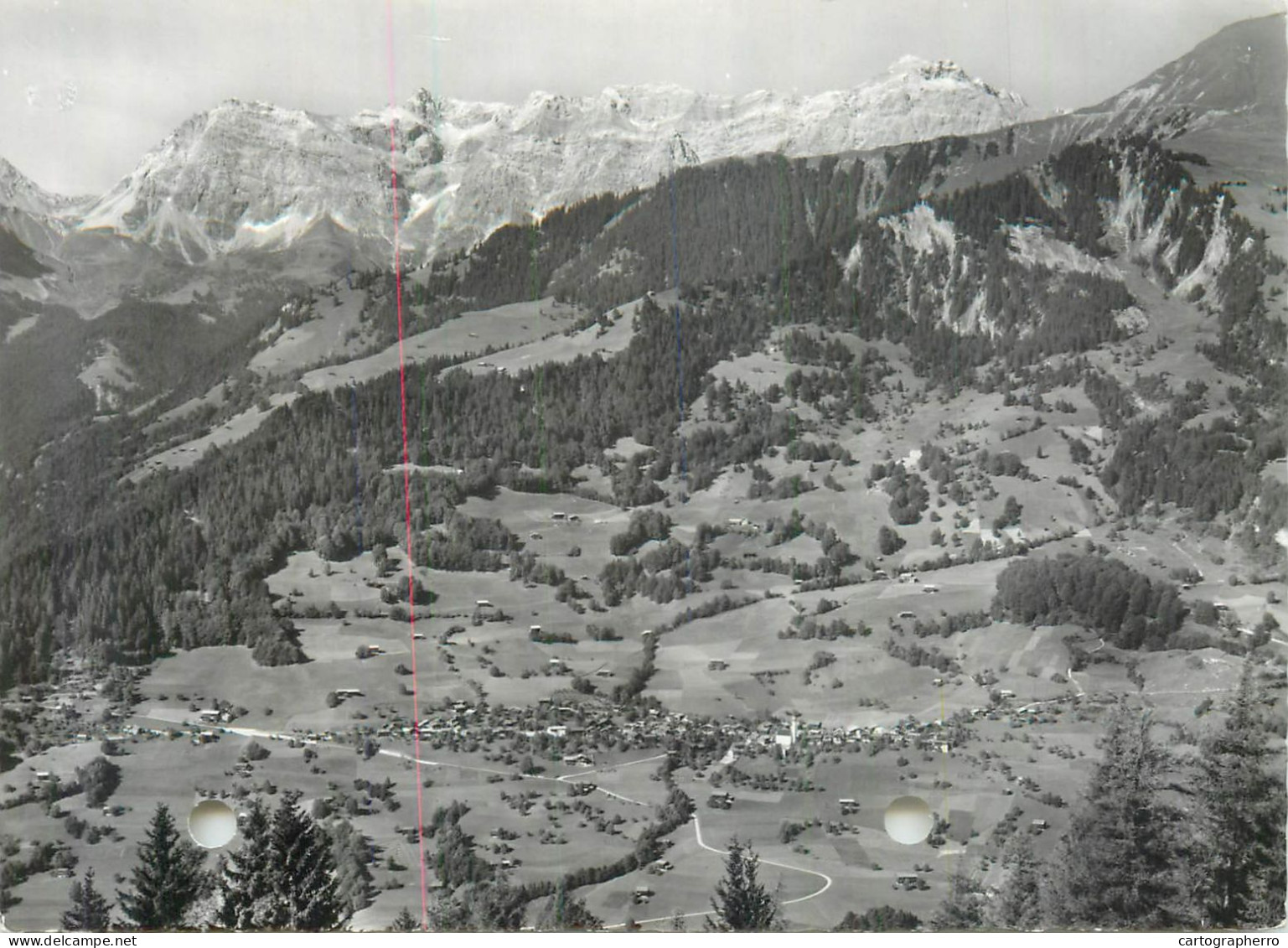 A5551 Switzerland Fanas (Prattigau) mit Schesaplana general view
