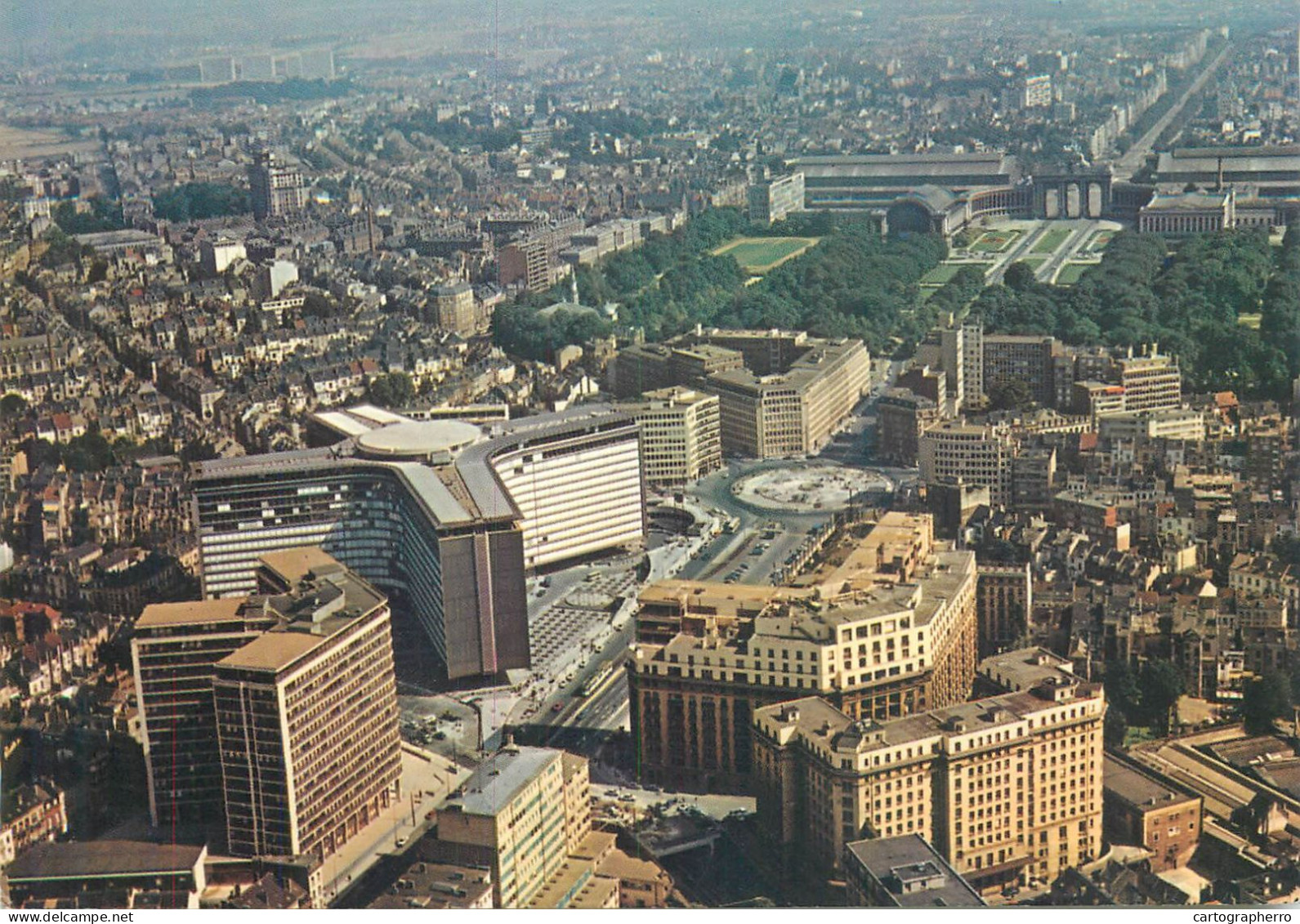 A5579 Belgium Bruxelles Buildings of the European Community aerial view