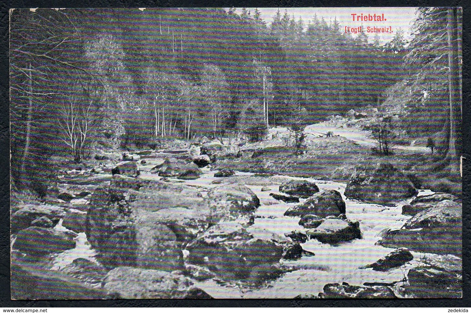 A5580 - alte Ansichtskarte - Triebtal - Talsperre Pöhl - Löffler & Co