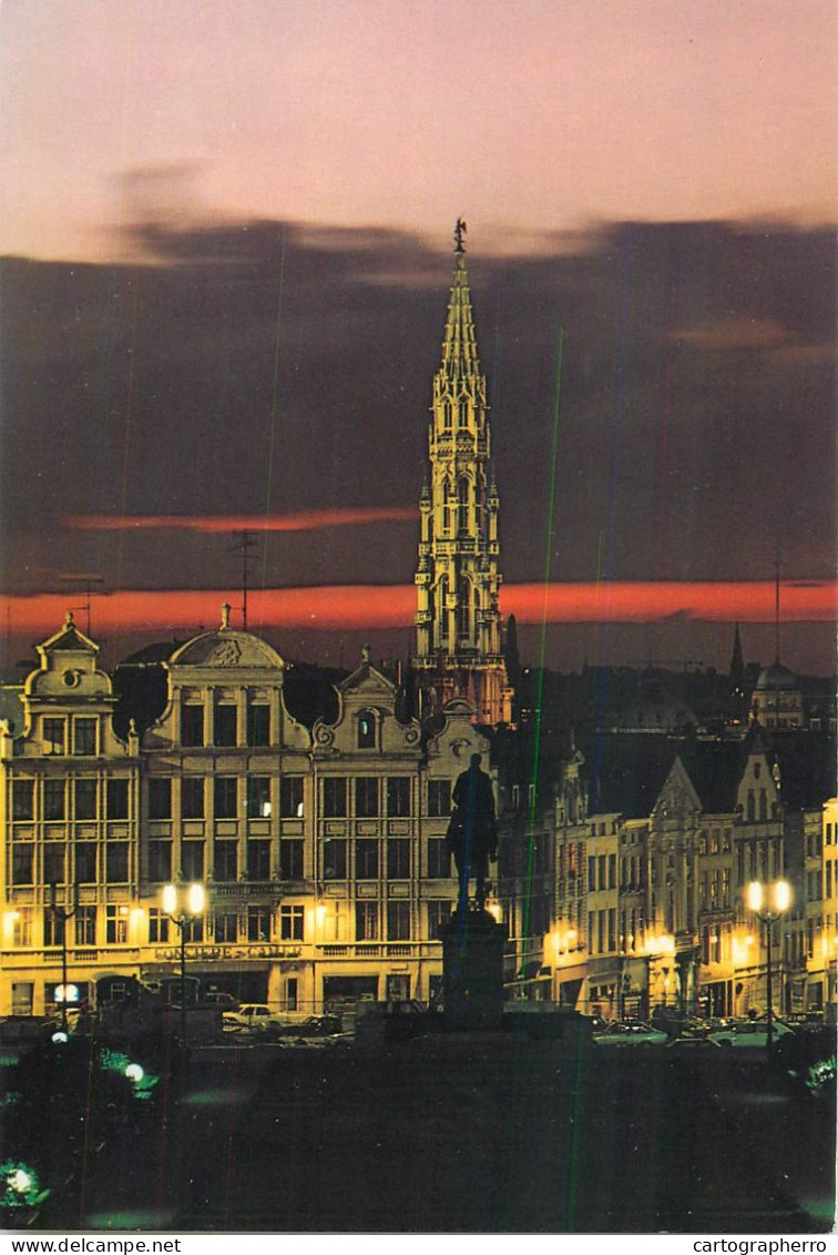 A5595 Belgium Bruxelles vue de nuit