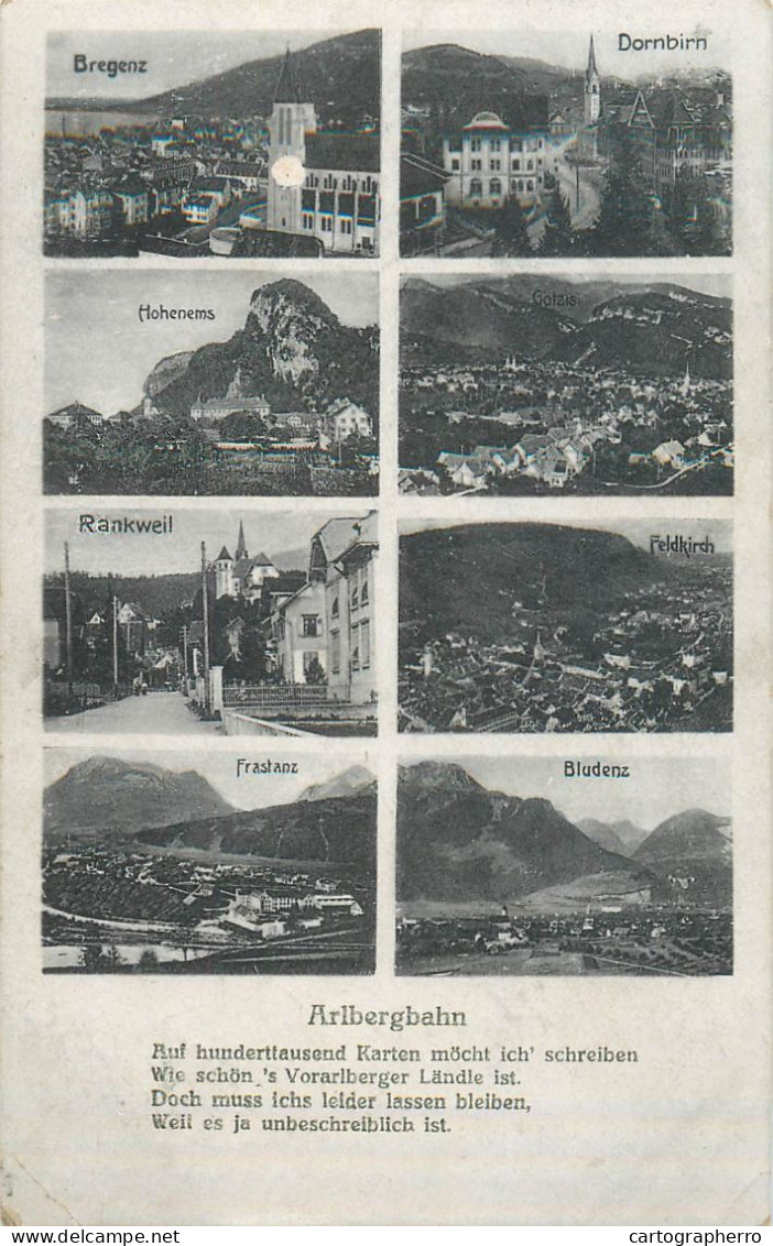 A5736 AK Austria Dornbirn Bludenz Rankweil Feldkirch Bregenz Frastanz Hohenems Arlbergbahn multi views