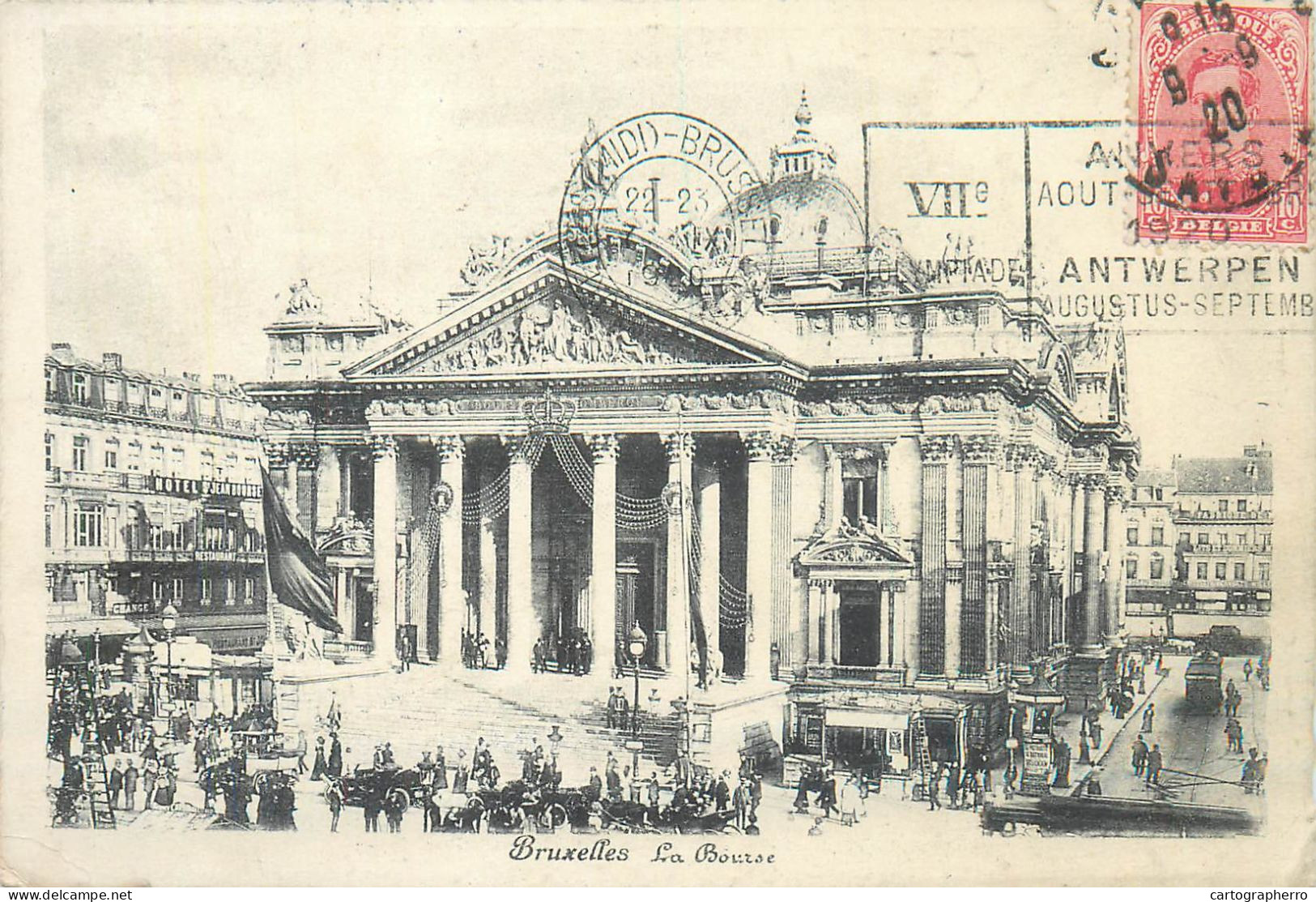 A5813 Bruxelles La Bourse 1920