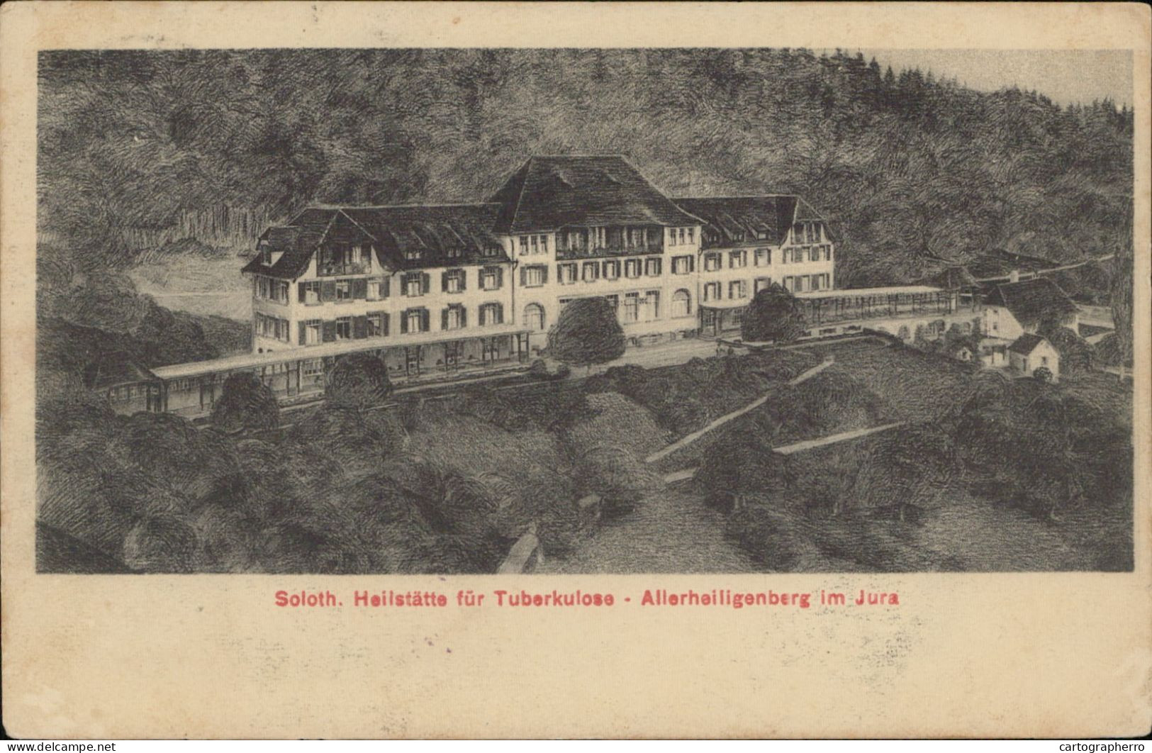 A5869 Hägendorf Heilstatte fur Tuberkulose Allerheiligenberg im Jura 1909