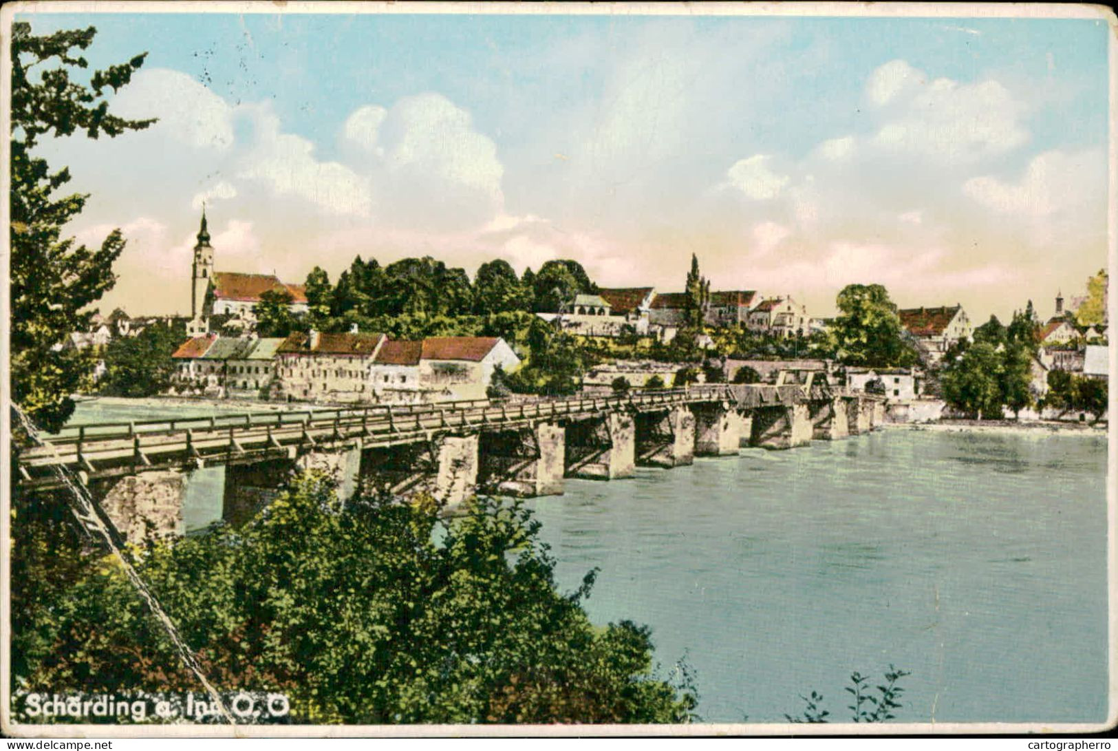 A5873 Schärding Brucke 1936